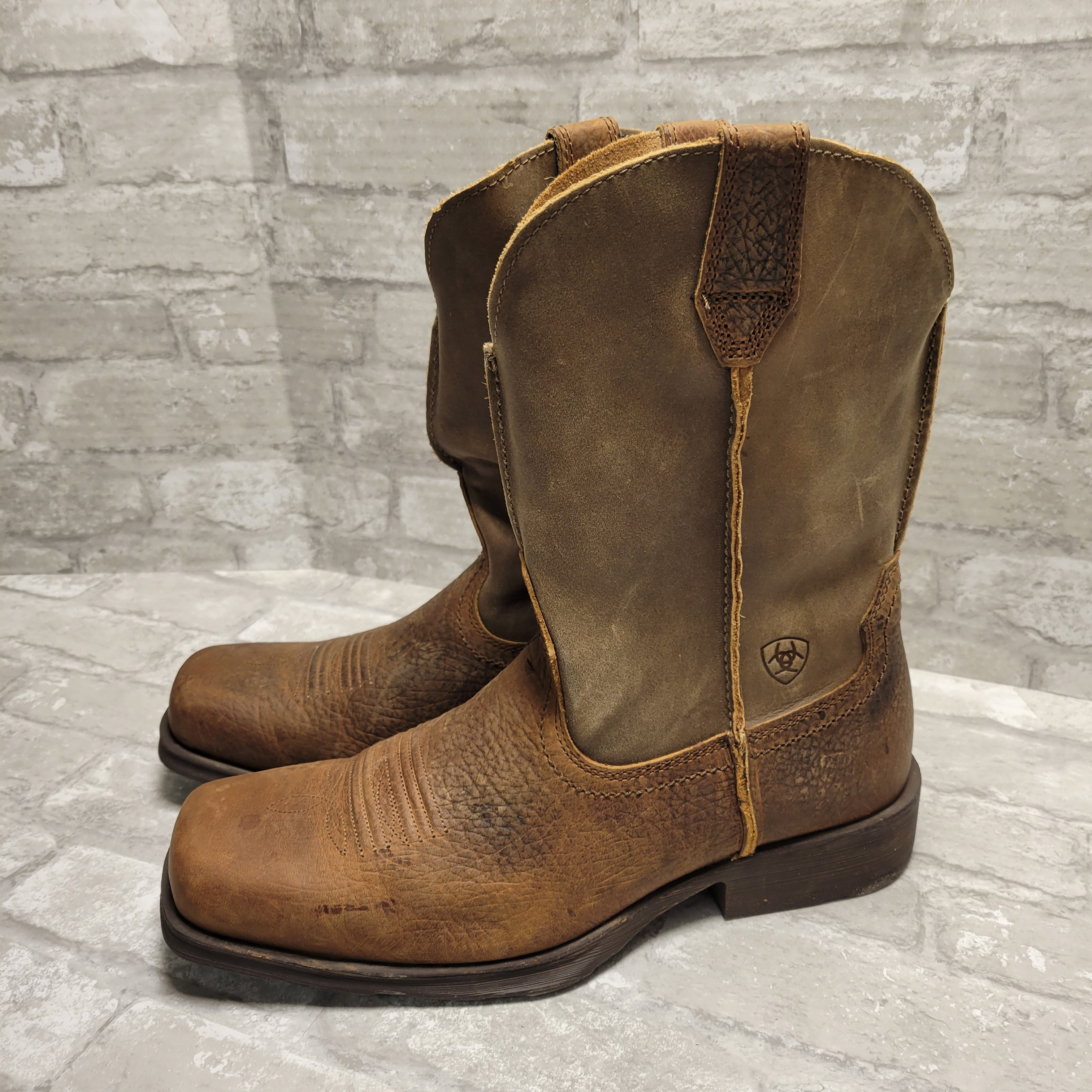 Ariat Rambler Brown Bomber Square Toe 10002317 Cowboy Boots Mens, 11D (7995444330734)